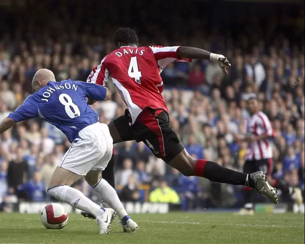 Everton vs Sheffield United: Claude Davis Red Card for Foul on Andy Johnson (2006)