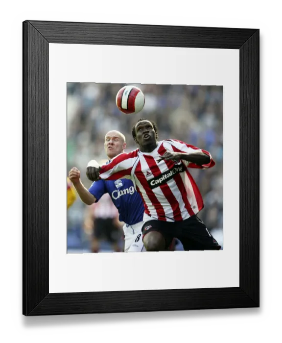 Framed Print : Everton v Sheffield United - 21 / 10 / 06 Claude Davis - Sheffield United and Andrew Johnson - Everton in Framed Print : Everton v Sheffield United - 21 / 10 / 06 Claude Davis - Sheffield United and Andrew Johnson - Everton in