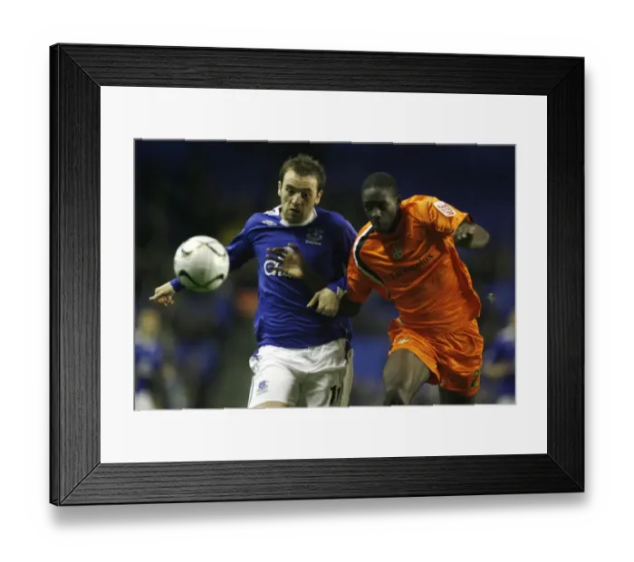 Framed Print : McFadden's Strike: Everton's Victory Over Luton Town at Goodison Park (24 / 10 / 06)