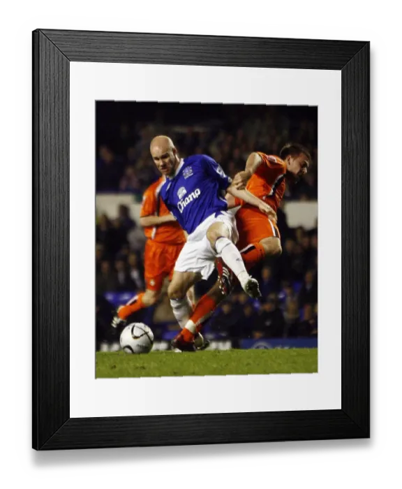 Framed Print : Andy Johnson's Controversial Penalty: Everton vs. Luton Town, Goodison Park, 24 / 10 / 06