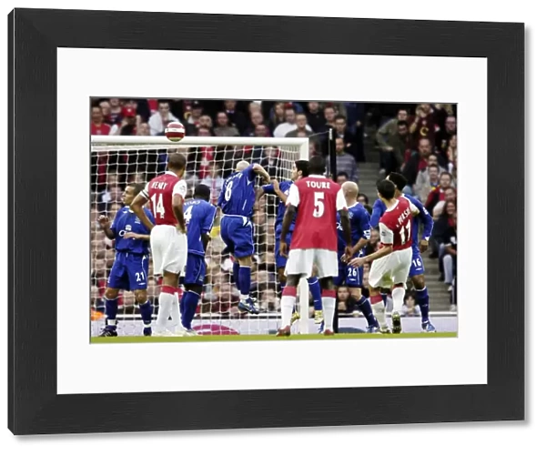 Arsenal v Everton 28  /  10  /  06 Robin Van Persie scores the first goal for Arsenal