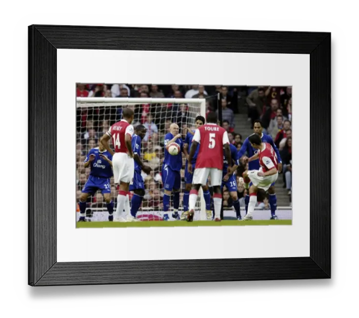 Framed Print : Robin van Persie Scores First Goal for Arsenal Against Everton, 2006: A Memorable Moment at Emirates Stadium Framed Print : Robin van Persie Scores First Goal for Arsenal Against Everton, 2006: A Memorable Moment at Emirates Stadium