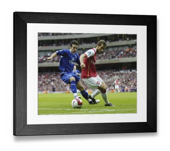Framed Print : Flamini vs. Davies: A Midfield Battle - Arsenal vs. Everton Framed Print : Flamini vs. Davies: A Midfield Battle - Arsenal vs. Everton