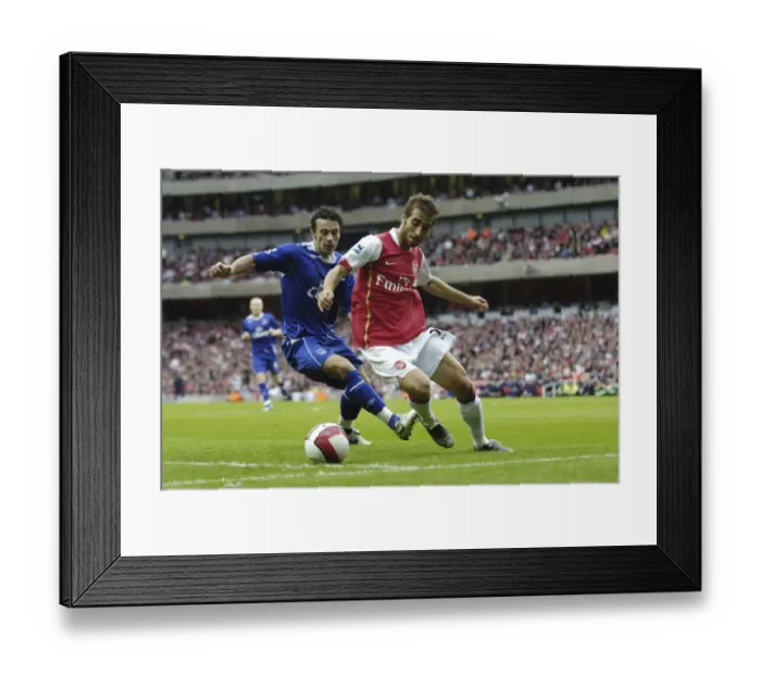 Framed Print : Intense Rivalry: Flamini vs. Davies at Emirates Stadium (2006) - Arsenal vs. Everton FA Premiership Clash Framed Print : Intense Rivalry: Flamini vs. Davies at Emirates Stadium (2006) - Arsenal vs. Everton FA Premiership Clash