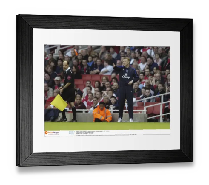 Framed Print : Arsenal v Everton - Everton manager David Moyes during the match Framed Print : Arsenal v Everton - Everton manager David Moyes during the match