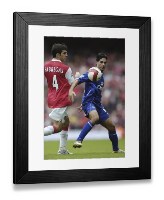 Framed Print : Arsenal v Everton 28 / 10 / 06 Arsenals Francesc Fabregas and Evertons Mikel Arteta in action Framed Print : Arsenal v Everton 28 / 10 / 06 Arsenals Francesc Fabregas and Evertons Mikel Arteta in action