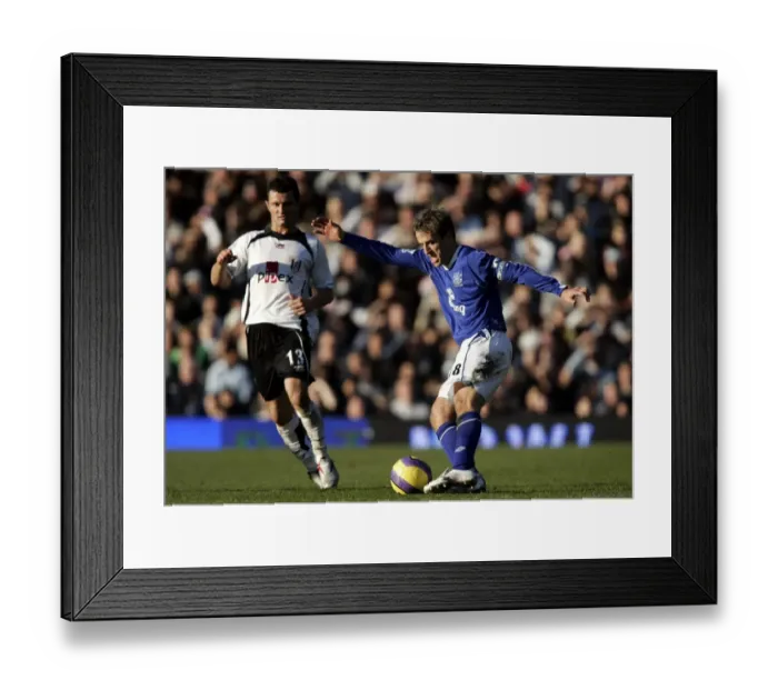 Framed Print : Phil Neville vs. Tomas Radzinski: A Football Rivalry - Fulham vs. Everton (4 / 11 / 06) Framed Print : Phil Neville vs. Tomas Radzinski: A Football Rivalry - Fulham vs. Everton (4 / 11 / 06)
