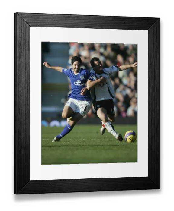 Framed Print : Fulham v Everton 4 / 11 / 06 Tomasz Radzinski Fulham in action against Mikel Arteta Framed Print : Fulham v Everton 4 / 11 / 06 Tomasz Radzinski Fulham in action against Mikel Arteta