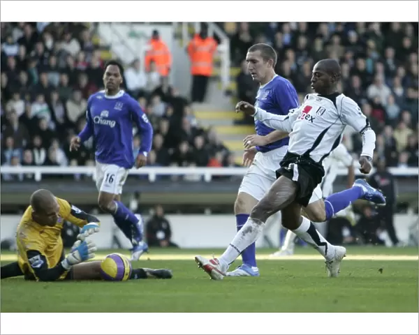 Boa Morte vs. Howard: A Football Battle at Fulham vs. Everton, April 11, 2006
