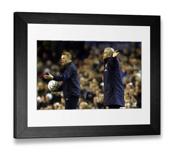 Framed Print : Everton v Arsenal - 8 / 11 / 06 David Moyes and Arsene Wenger during the game Framed Print : Everton v Arsenal - 8 / 11 / 06 David Moyes and Arsene Wenger during the game