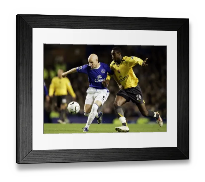 Framed Print : Andy Johnson vs. Johan Djourou: Everton vs. Arsenal Carling Cup Showdown Framed Print : Andy Johnson vs. Johan Djourou: Everton vs. Arsenal Carling Cup Showdown