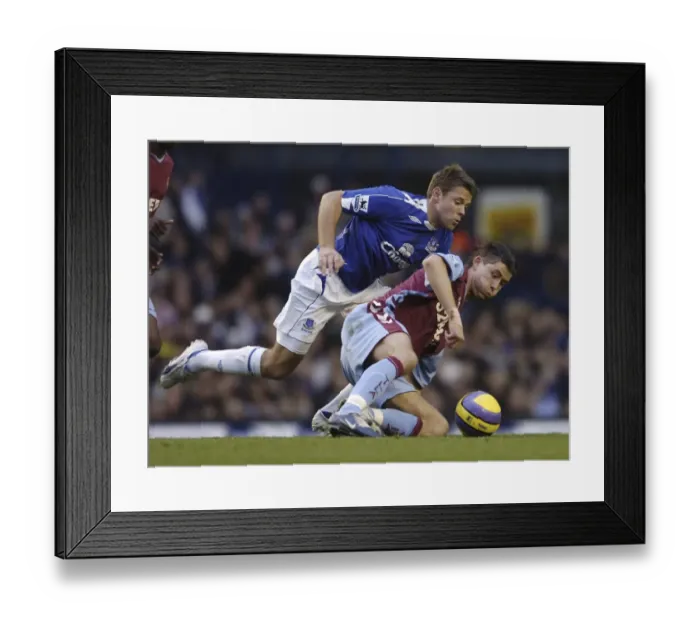 Framed Print : Clash of Beattie and Cahill: Everton vs Aston Villa, 11 / 11 / 06 Framed Print : Clash of Beattie and Cahill: Everton vs Aston Villa, 11 / 11 / 06