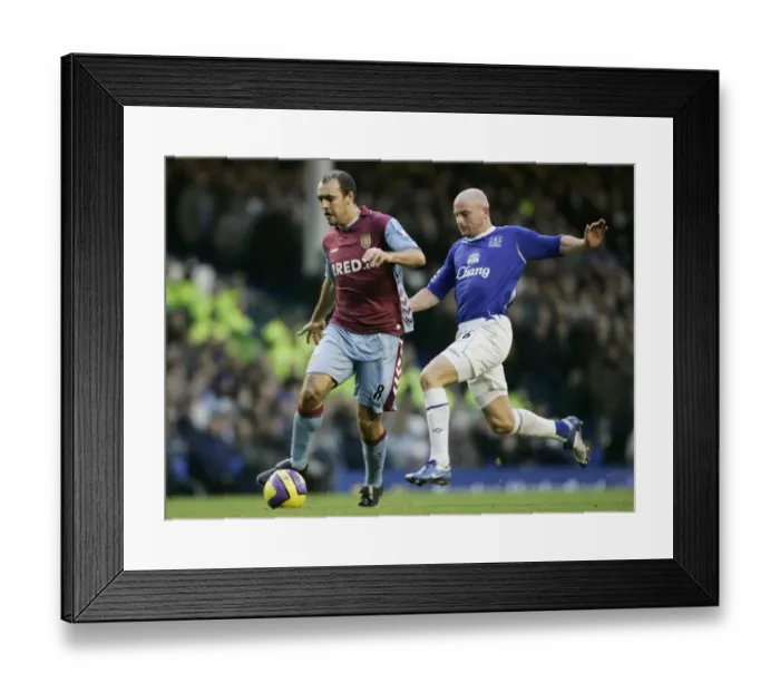 Framed Print : Everton v Aston Villa Aston Villas Gavin McCann and Evertons Lee Carsley Framed Print : Everton v Aston Villa Aston Villas Gavin McCann and Evertons Lee Carsley
