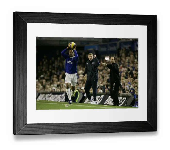 Framed Print : Moyes vs. O'Neill: A Battle at Goodison Park - Lescott Caught in the Middle (06 / 07) Framed Print : Moyes vs. O'Neill: A Battle at Goodison Park - Lescott Caught in the Middle (06 / 07)