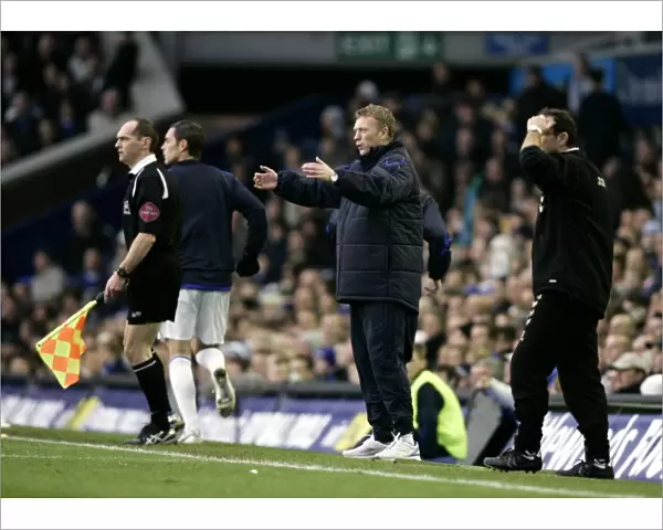 Everton v Aston Villa Everton Manager David Moyes