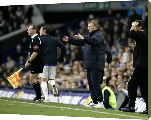 Everton v Aston Villa Everton Manager David Moyes