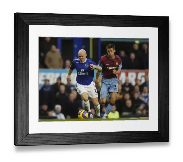 Framed Print : Andy Johnson vs. Gary Cahill: Everton vs. Aston Villa Clash Framed Print : Andy Johnson vs. Gary Cahill: Everton vs. Aston Villa Clash