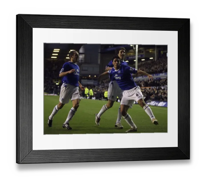 Framed Print : Everton's Mikel Arteta Scores First Goal Against Bolton Wanderers in FA Barclays Premiership, 18 November 2006 Framed Print : Everton's Mikel Arteta Scores First Goal Against Bolton Wanderers in FA Barclays Premiership, 18 November 2006