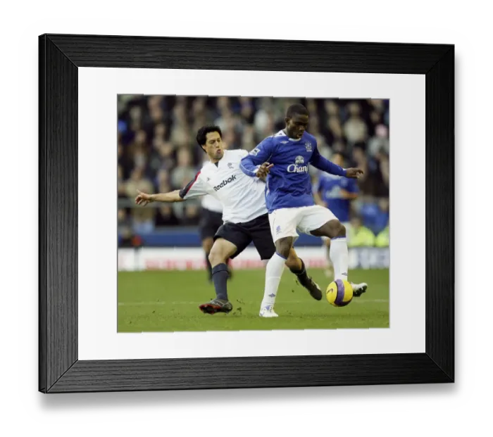Framed Print : Everton vs. Bolton: Joseph Yobo's Intense Battle (November 18, 2006) Framed Print : Everton vs. Bolton: Joseph Yobo's Intense Battle (November 18, 2006)