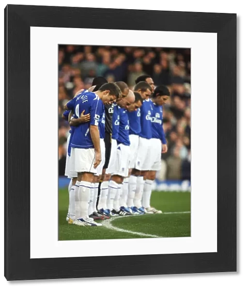 A Moment of Silence: Everton vs. Bolton Wanderers at Goodison Park (06 / 11 / 06, FA Barclays Premiership)