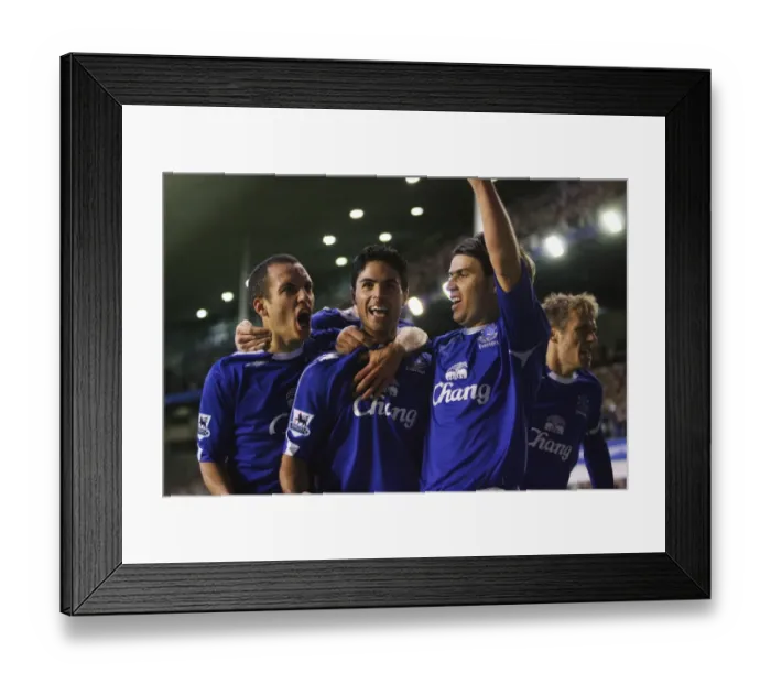 Framed Print : Mikel Arteta's Historic First Goal for Everton Against Bolton Wanderers (06 / 07 Premiership Season) Framed Print : Mikel Arteta's Historic First Goal for Everton Against Bolton Wanderers (06 / 07 Premiership Season)