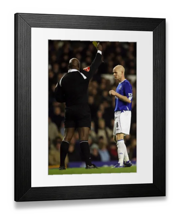 Framed Print : Andy Johnson's Yellow Card: Everton vs. Bolton Wanderers in FA Barclays Premiership, Goodison Park (18 / 11 / 06) Framed Print : Andy Johnson's Yellow Card: Everton vs. Bolton Wanderers in FA Barclays Premiership, Goodison Park (18 / 11 / 06)