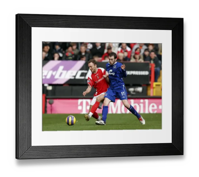 Framed Print : Everton's Thrilling Duo: McFadden and Rommedahl in Full Swing Framed Print : Everton's Thrilling Duo: McFadden and Rommedahl in Full Swing