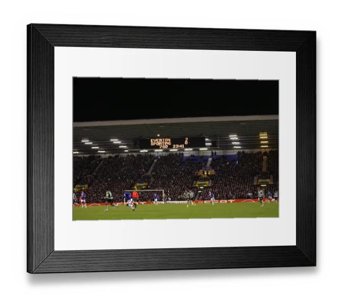 Framed Print : Soccer - UEFA Europa League - Round of 32 - First Leg - Everton v Sporting Lisbon - Goodison Park Framed Print : Soccer - UEFA Europa League - Round of 32 - First Leg - Everton v Sporting Lisbon - Goodison Park
