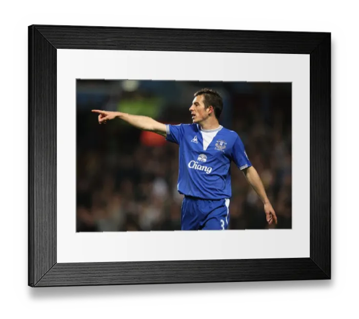 Framed Print : Leighton Baines in Action: Everton vs. Aston Villa - Premier League Showdown Framed Print : Leighton Baines in Action: Everton vs. Aston Villa - Premier League Showdown