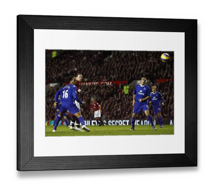 Framed Print : Wayne Rooney's Thrilling Near-Miss: Manchester United vs. Everton (Premier League, 29 / 11 / 06) Framed Print : Wayne Rooney's Thrilling Near-Miss: Manchester United vs. Everton (Premier League, 29 / 11 / 06)