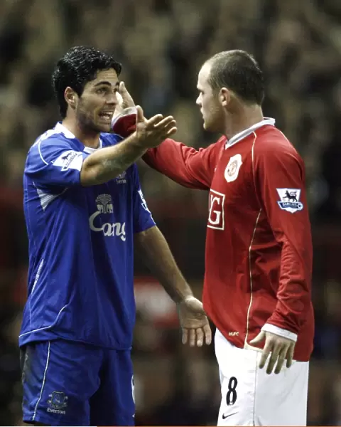 Rooney vs. Arteta: A Fiery FA Barclays Premiership Rivalry - Manchester United vs. Everton (November 29, 2006, Old Trafford)