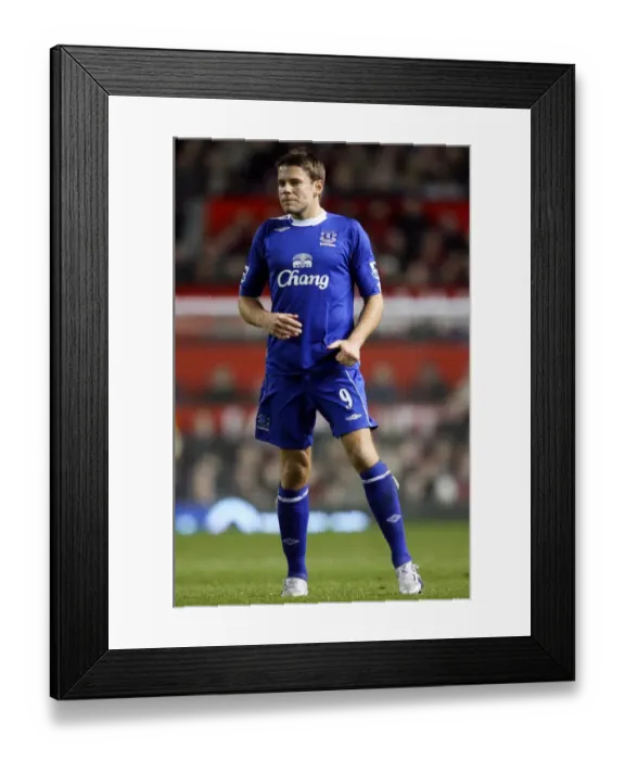 Framed Print : James Beattie in Everton Kit (2006 Season) Framed Print : James Beattie in Everton Kit (2006 Season)