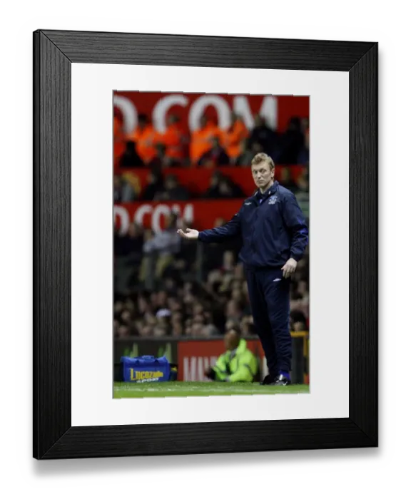 Framed Print : Manchester United v Everton David Moyes Framed Print : Manchester United v Everton David Moyes