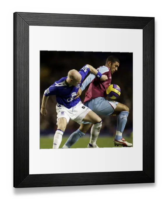 Framed Print : Andy Johnson vs. Hayden Mullins: A Riveting Rivalry - Everton vs. West Ham United Framed Print : Andy Johnson vs. Hayden Mullins: A Riveting Rivalry - Everton vs. West Ham United