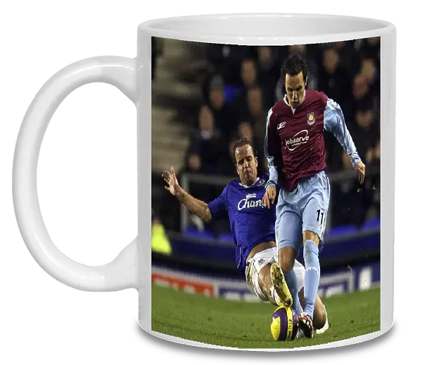 Everton v West Ham - Andy Van der Meyde and Matthew Etherington