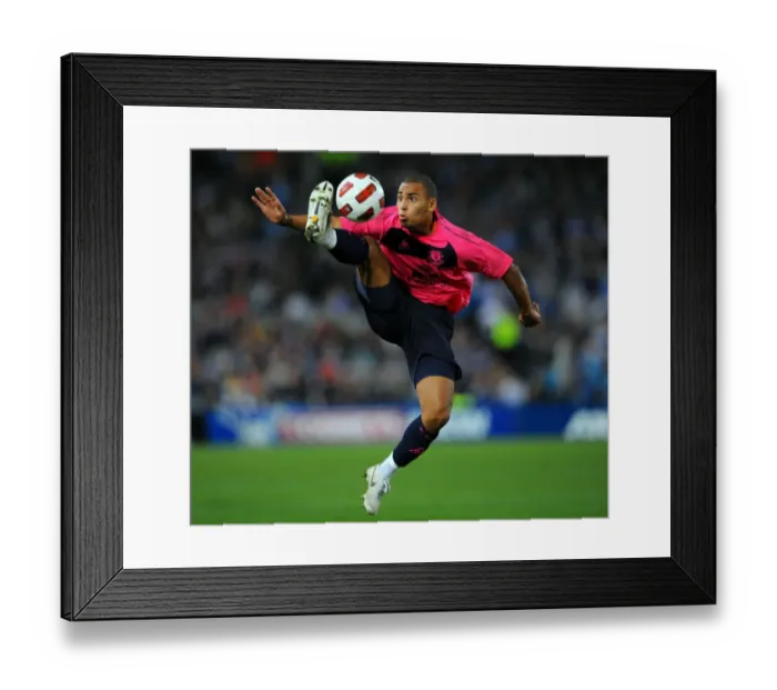 Framed Print : James Vaughan in Action: Everton FC vs Sydney FC Pre-Season Friendly at ANZ Stadium