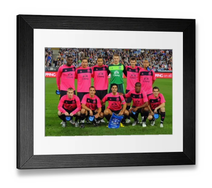 Framed Print : Everton FC: United in Pre-Season at ANZ Stadium - Sydney FC vs Everton Team Photo Framed Print : Everton FC: United in Pre-Season at ANZ Stadium - Sydney FC vs Everton Team Photo