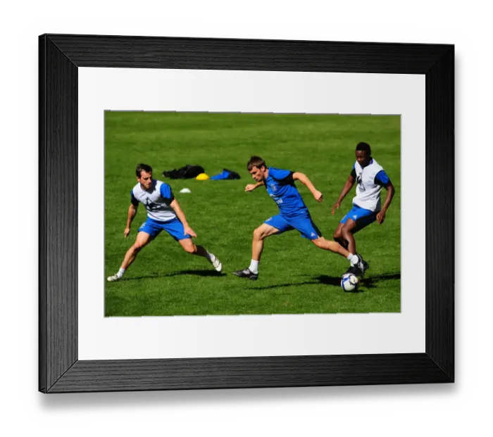 Framed Print : Everton FC: Suncorp Stadium Training - Leighton Baines, Seamus Coleman, and Magaye Gueye in Pre-Season Form Framed Print : Everton FC: Suncorp Stadium Training - Leighton Baines, Seamus Coleman, and Magaye Gueye in Pre-Season Form