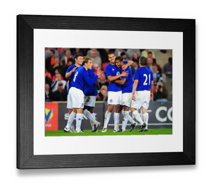 Framed Print : Everton's Jack Rodwell Scores Thrilling Goal in Pre-Season Friendly Against Brisbane Roar Framed Print : Everton's Jack Rodwell Scores Thrilling Goal in Pre-Season Friendly Against Brisbane Roar