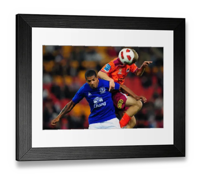 Framed Print : Jermaine Beckford: Thrilling Moments at Suncorp Stadium - Everton vs. Brisbane Roar Pre-Season Friendly Framed Print : Jermaine Beckford: Thrilling Moments at Suncorp Stadium - Everton vs. Brisbane Roar Pre-Season Friendly