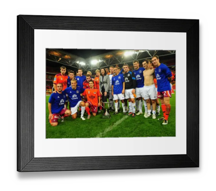 Framed Print : Uniting in Victory: Everton and Brisbane Roar at Suncorp Stadium Framed Print : Uniting in Victory: Everton and Brisbane Roar at Suncorp Stadium