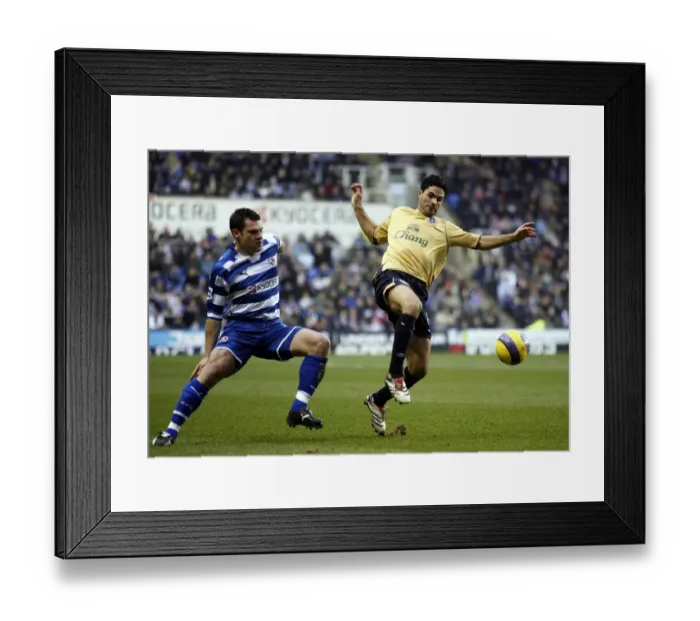 Framed Print : Reading v Everton Mikel Arteta of Everton in action Graeme Murty of Reading Framed Print : Reading v Everton Mikel Arteta of Everton in action Graeme Murty of Reading