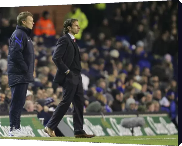 Everton v Middlesbrough David Moyes and Gareth Southgate