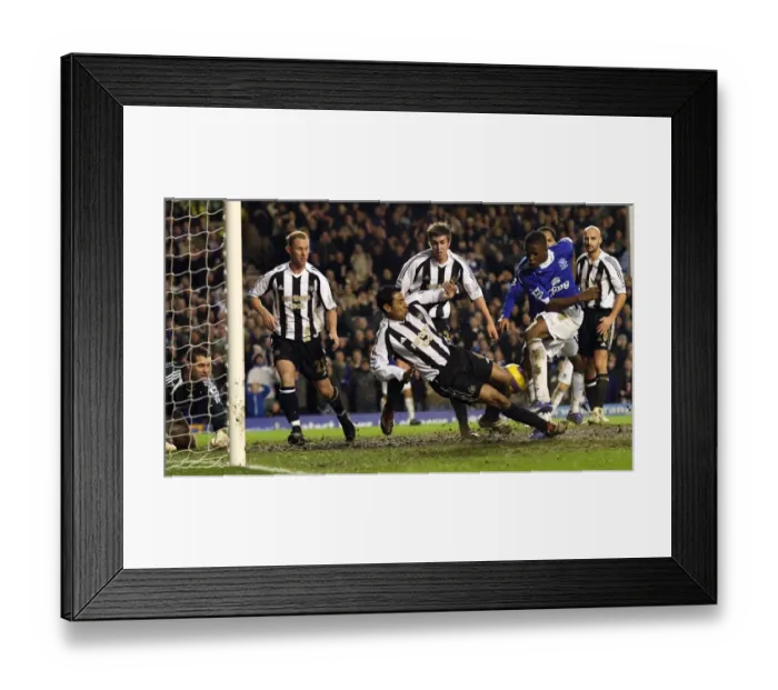 Framed Print : Victor Anichebe scores his and his teams second goal of the game Framed Print : Victor Anichebe scores his and his teams second goal of the game