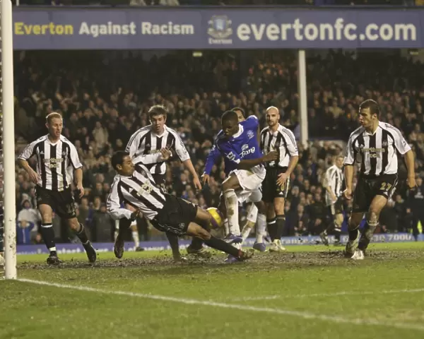 Everton v Newcastle United Evertons Victor Anichebe scores his second goal of the game