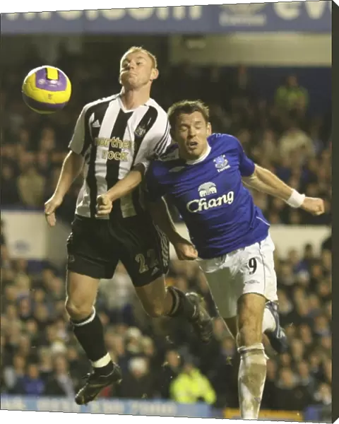 Everton v Newcastle United - James Beattie and Nicky Butt