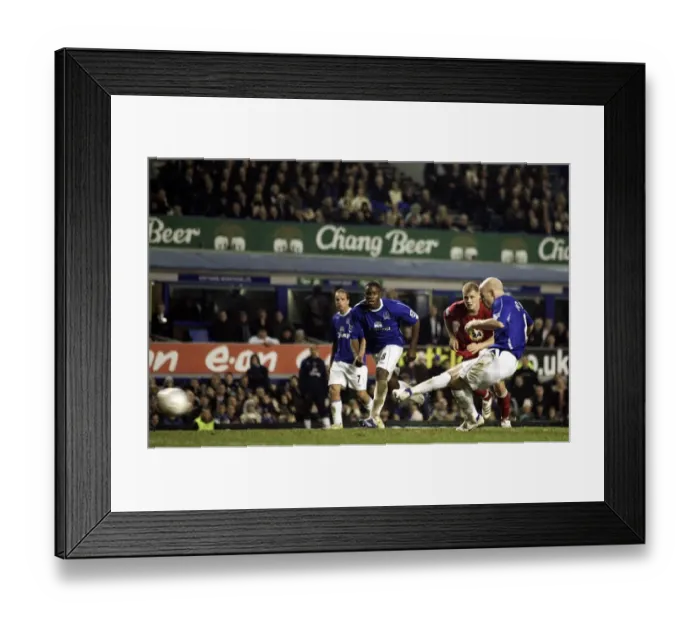 Framed Print : Everton v Blackburn Rovers FA Cup 3rd Round Andrew Johnson scores for Everton from the penalty spot Framed Print : Everton v Blackburn Rovers FA Cup 3rd Round Andrew Johnson scores for Everton from the penalty spot