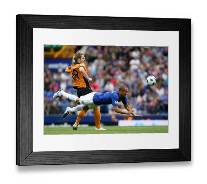 Framed Print : Heitinga's Clearance: Everton vs. Wolverhampton Wanderers at Tense Goodison Park (Barclays Premier League, 2010) Framed Print : Heitinga's Clearance: Everton vs. Wolverhampton Wanderers at Tense Goodison Park (Barclays Premier League, 2010)