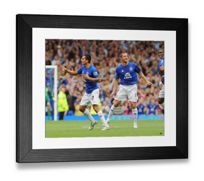 Framed Print : Tim Cahill's Historic First Goal: Everton vs. Wolverhampton Wanderers, Barclays Premier League, Goodison Park Framed Print : Tim Cahill's Historic First Goal: Everton vs. Wolverhampton Wanderers, Barclays Premier League, Goodison Park