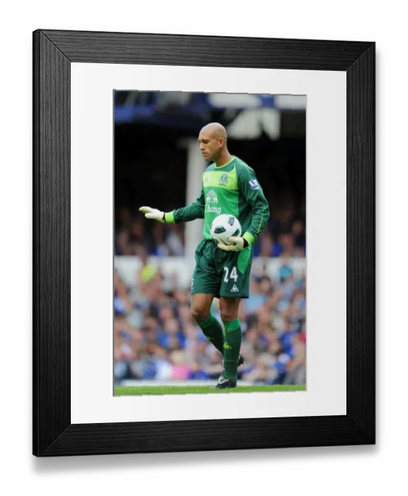 Framed Print : Tim Howard in Action: Everton vs. Wolverhampton Wanderers, Barclays Premier League (2010) Framed Print : Tim Howard in Action: Everton vs. Wolverhampton Wanderers, Barclays Premier League (2010)